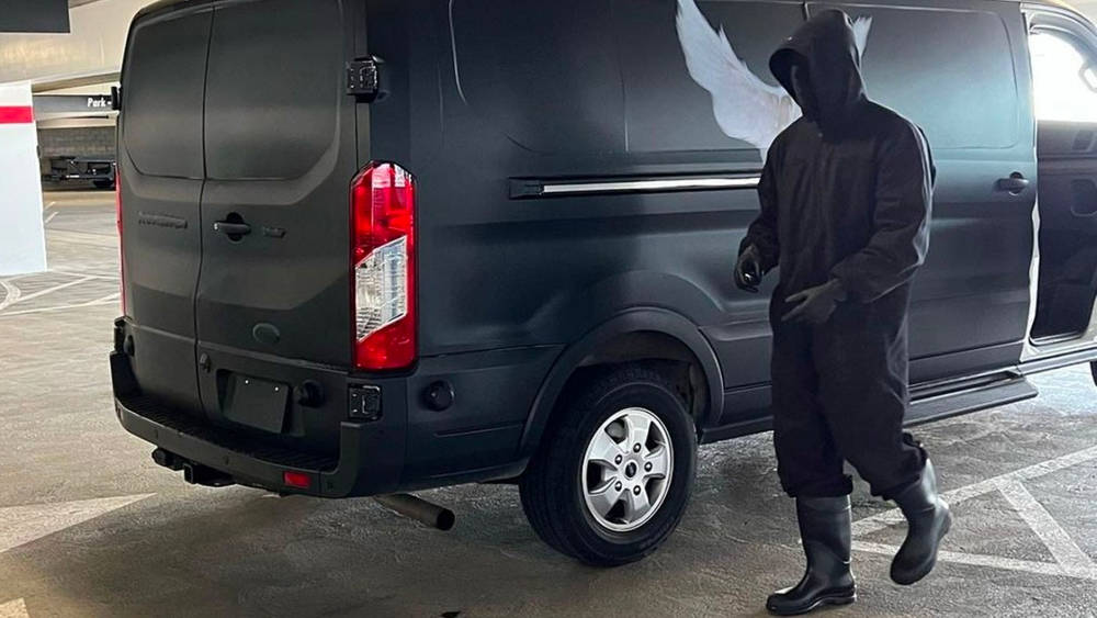 Image via hidden.ny Yeezy x GAP Take to the Streets With a Surprise Van Drop