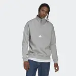 adidas wei 1-4 Zip Sweatshirt Medium Grey Heather Feature