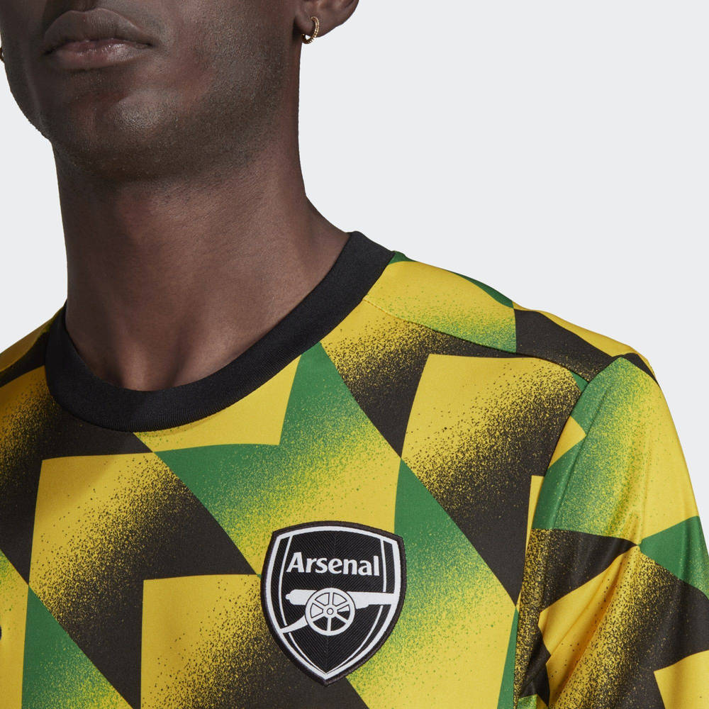 adidas Arsenal Pre-match Jersey - EQT Yellow Green | The Sole Supplier
