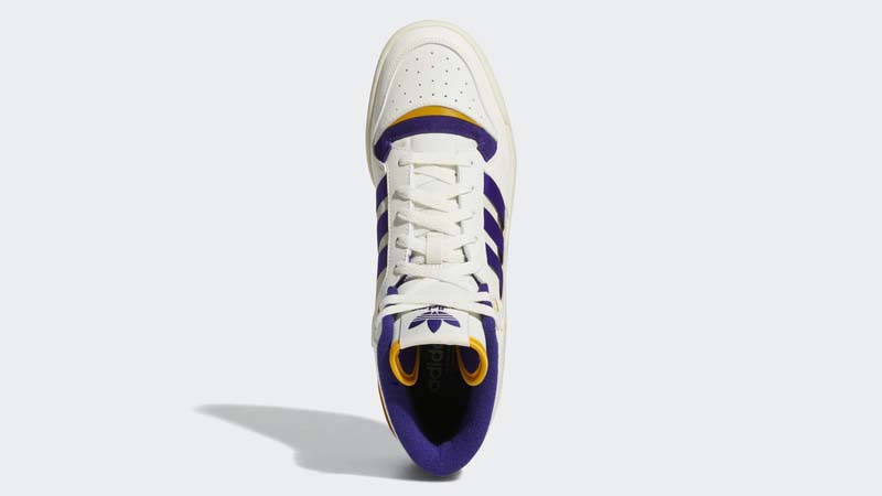 adidas Forum Exhibit Mid White Collegiate Purple Middle