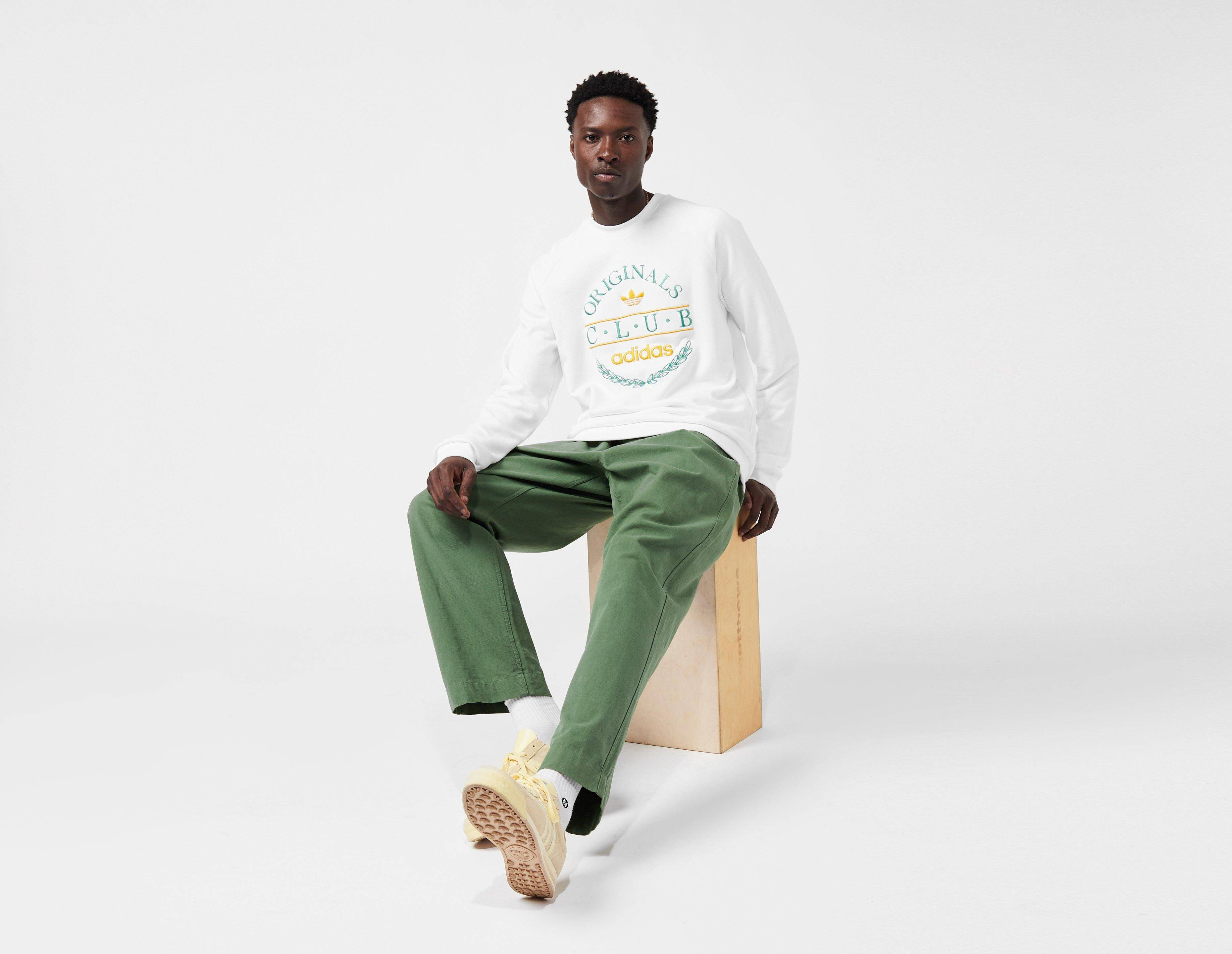 adidas Originals Club Sweatshirt White Full Image Tilt