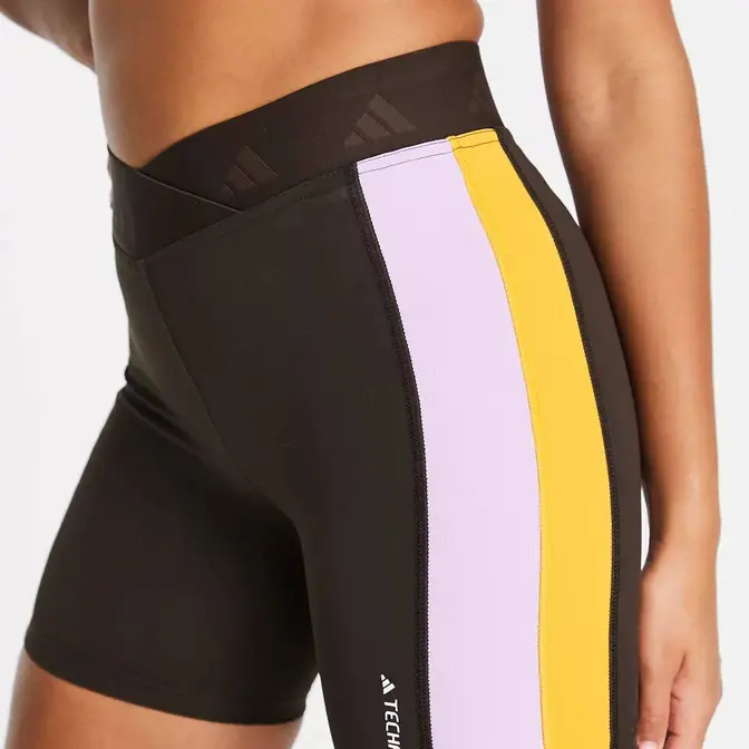 adidas Training Techfit Colourblock High Waisted Legging Shorts, Where To  Buy