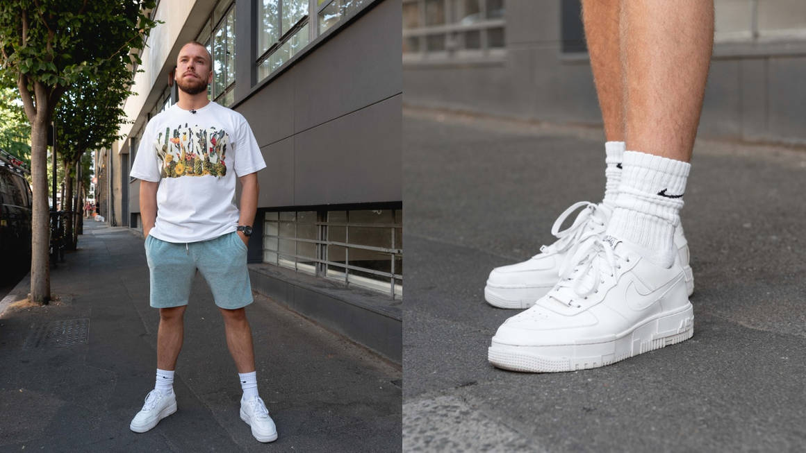 How to wear Nike Air Force 1, with ankle socks, low cut, no show