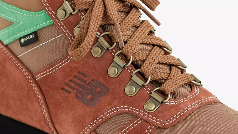 Aimé Leon Dore x New Balance Rainier Brown Green Detail