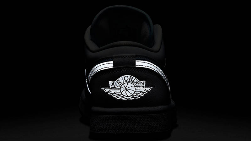 Air Jordan 1 Low Dare To Fly White Grey FB1874-101 in dark 2