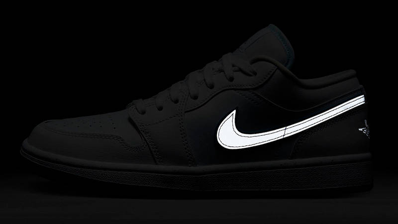 Air Jordan 1 Low Dare To Fly White Grey FB1874-101 in dark