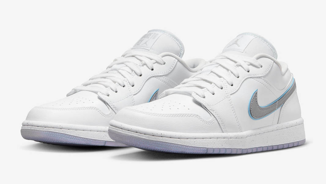 Air Jordan 1 Low Dare To Fly White Grey FB1874-101 Side