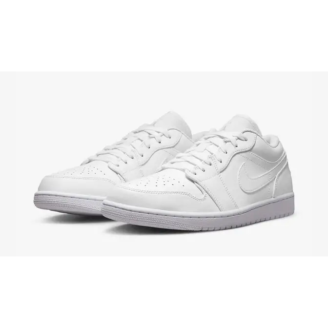 Air Jordan 1 Low Triple White 2022 Front