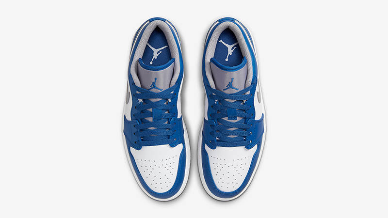 Air Jordan 1 Low White Blue Grey 553558-412 Top
