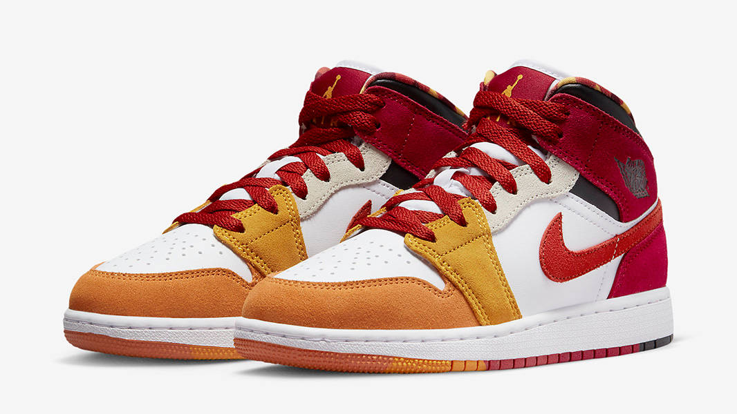 Air Jordan 1 Mid SE GS Tablecloth Multi DX2460-601 Side