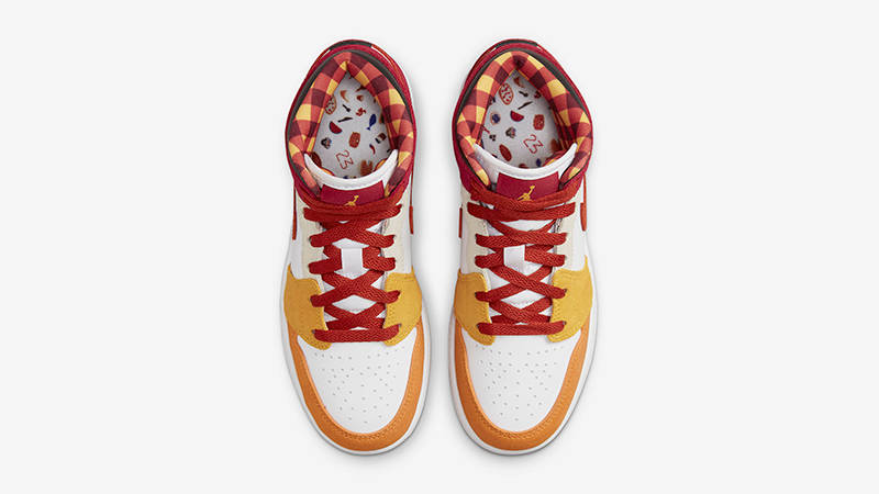 Air Jordan 1 Mid SE GS Tablecloth Multi DX2460-601 Top