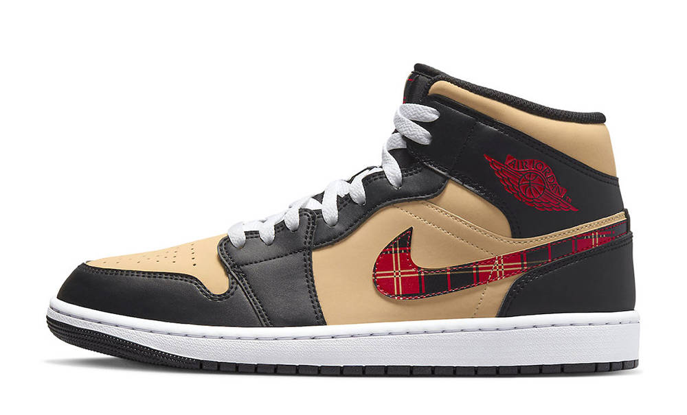 Air Jordan 1 Mid Tartan Swoosh Where To Buy DZ5329 001 The Sole Supplier