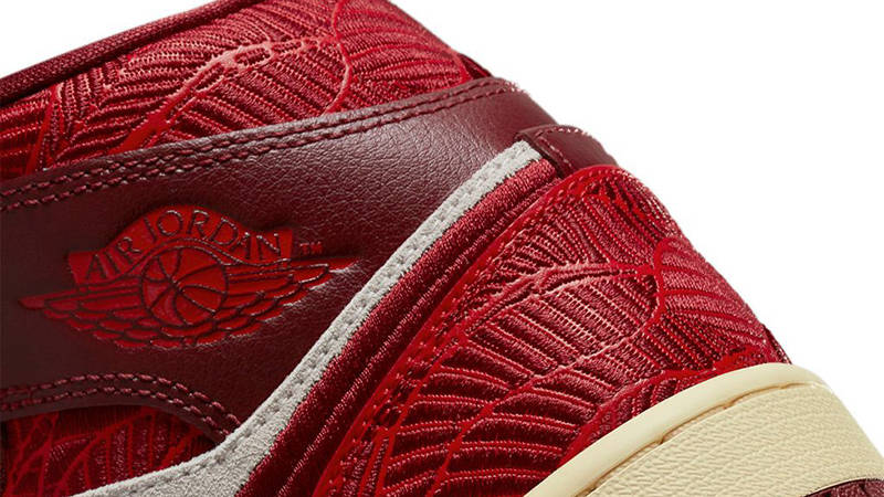 Air Jordan 1 Mid Tiki Leaf Red