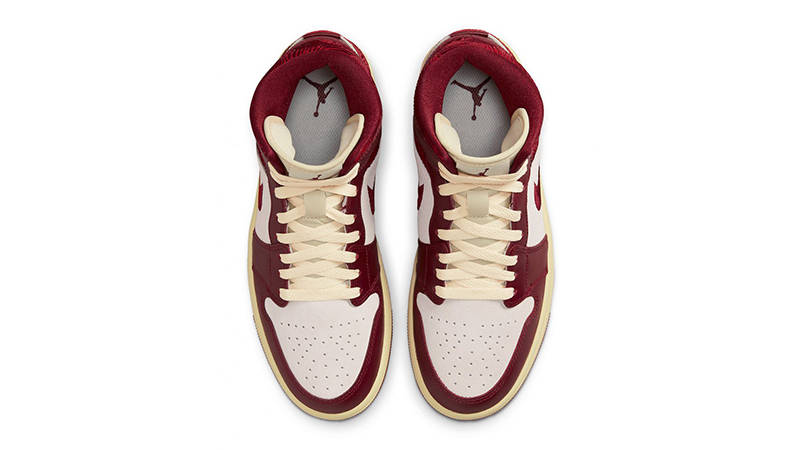 Air Jordan 1 Mid Tiki Leaf Red DZ2820-601 Top