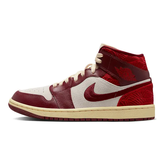 Air Jordan 1 Mid Tiki Leaf Red | Where To Buy | DZ2820-601 | The