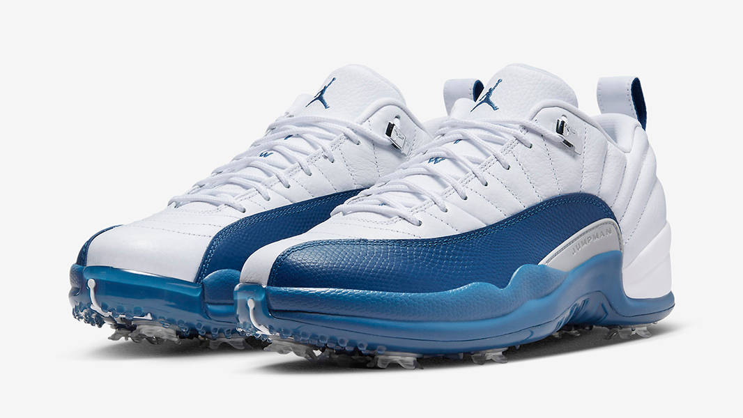 Air Jordan 12 Low Golf White French Blue DH4120-101 Side