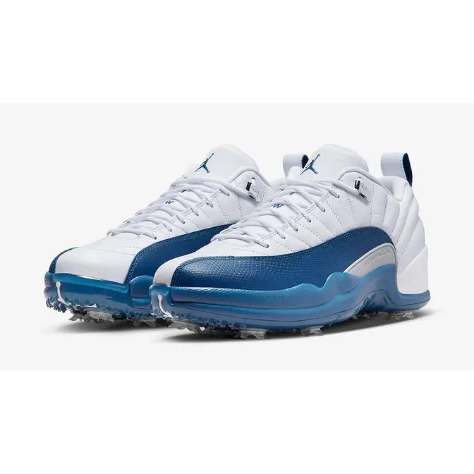 Air Jordan 12 Low Golf White French Blue | Where To Buy | DH4120