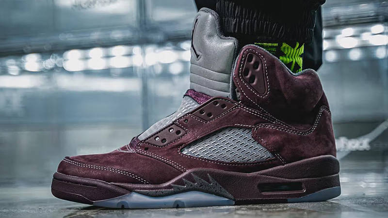 Air jordan 5 store maroon