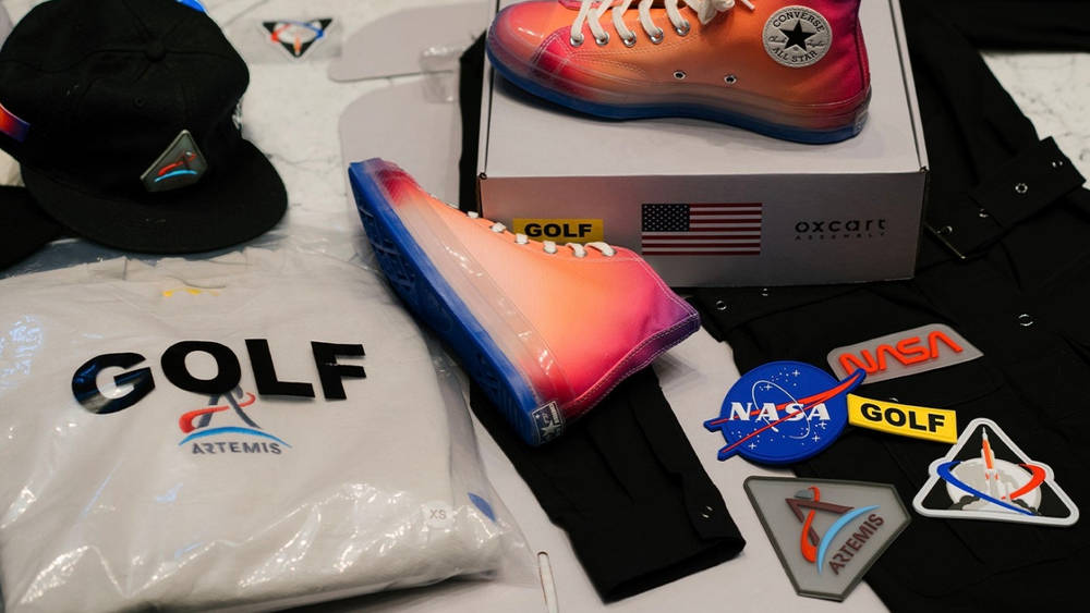 Image via Oxcart Assembly GOLF WANG x Oxcart Assembly Outfit NASA's Artemis 1 Broadcast Team