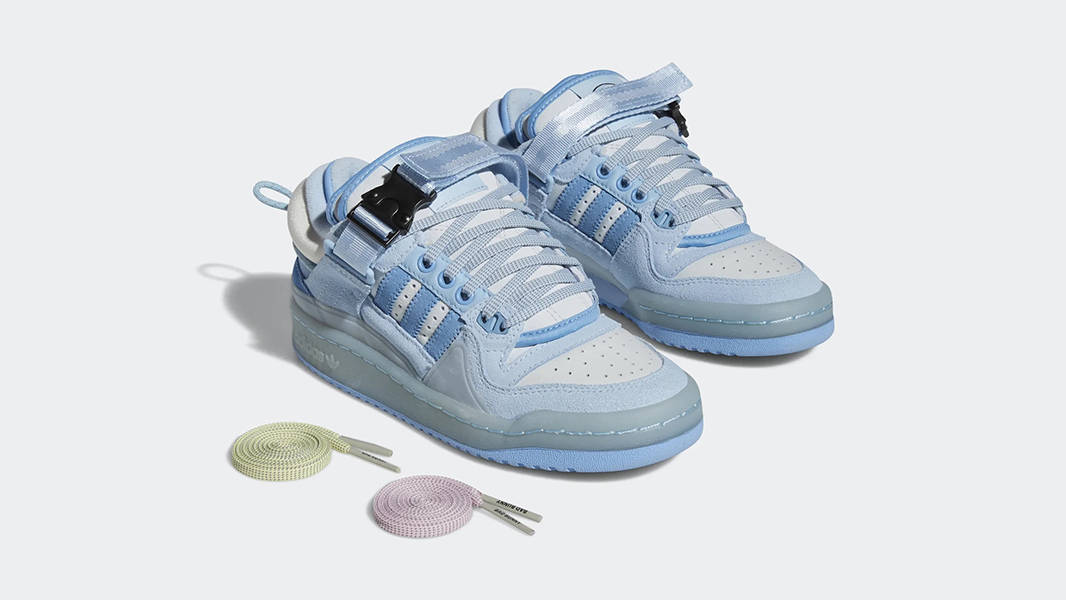 Bad Bunny x adidas Forum Buckle Low GS Blue Tint GY4900 Front