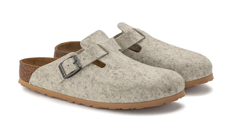Birkenstock Boston Wool Felt Eggshell 1023160 Side 2