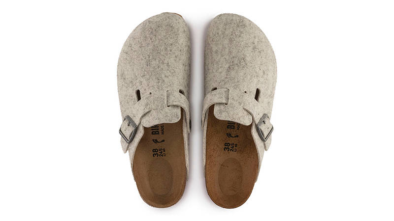 Birkenstock Boston Wool Felt Eggshell 1023160 Top