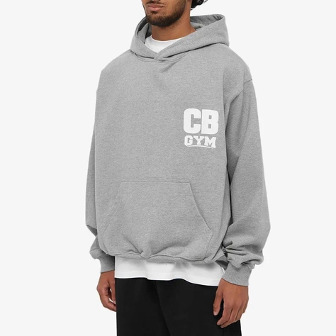 Cole Buxton Gym Hoody Grey Marl Front