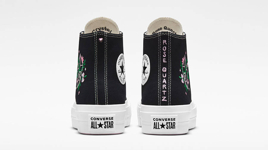 Converse Chuck Taylor Embroidered Crystals Lift Platform High Black