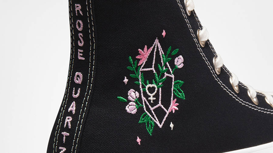 Converse Chuck Taylor Embroidered Crystals Lift Platform High Black