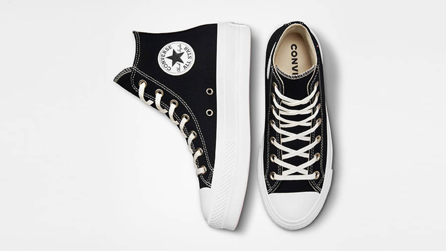 Converse Chuck Taylor Embroidered Crystals Lift Platform High Black