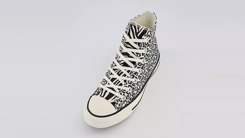 Converse Chuck Taylor High Animal Print Egret Front