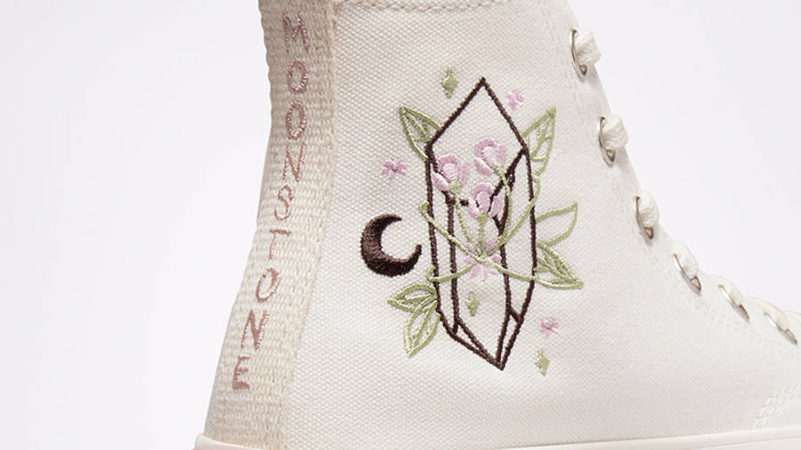 Converse Run Star Hike Embroidered Crystals Platform High White Where