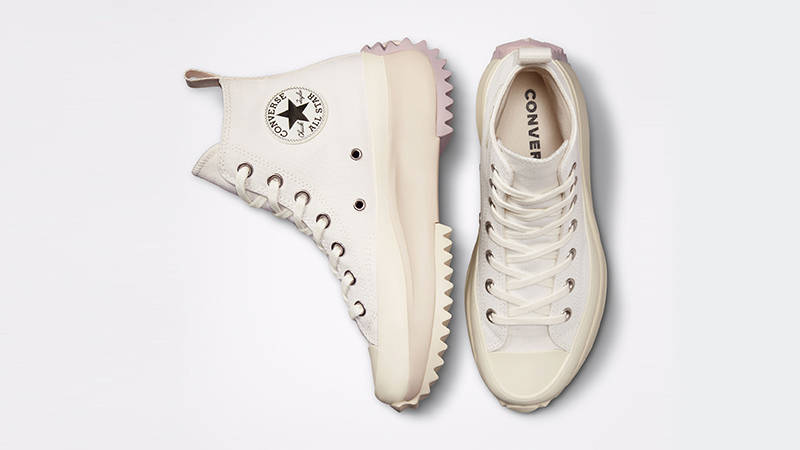 Converse Run Star Hike Embroidered Crystals Platform High White A03737C Top