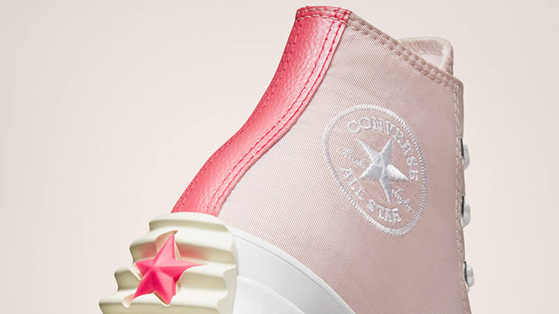 Converse Run Star Hike Platform Satin Barely Rose A00900C Detail