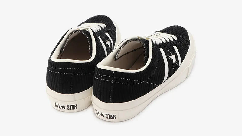 Converse Star & Bars Corduroy Black Back