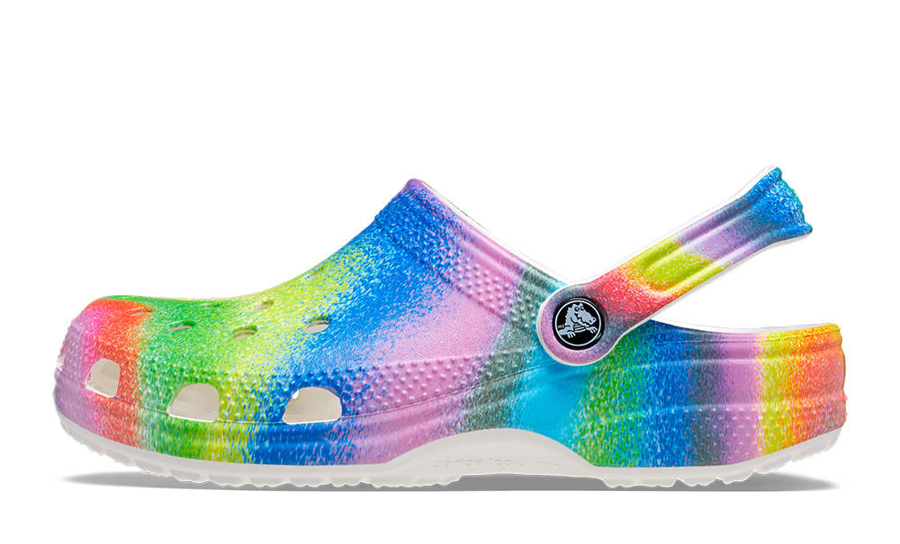 Crocs Classic Clog Spray White Multi