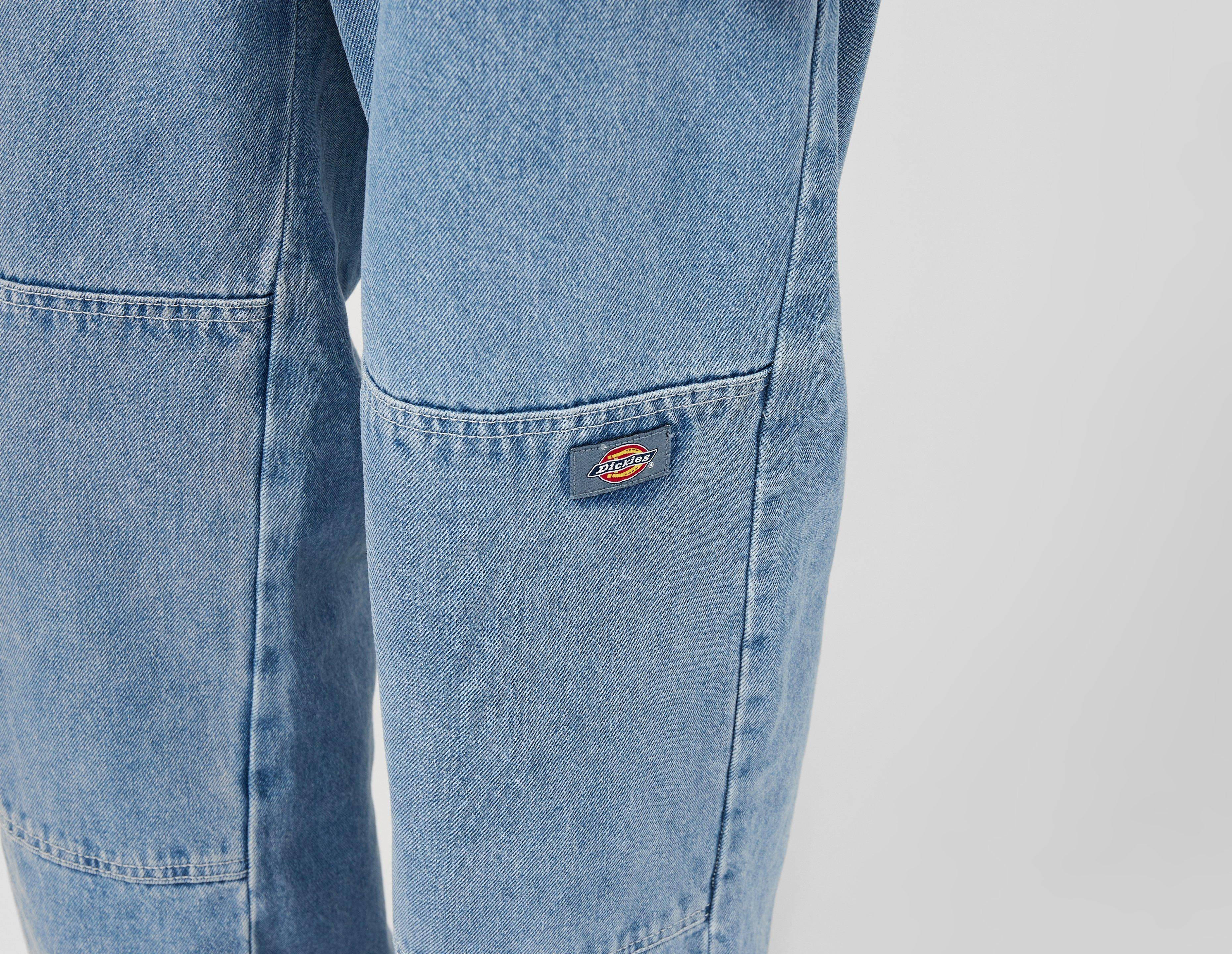Dickies Double Knee Denim Jeans Blue Logo Tag