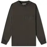 Fear of God Essentials Long Sleeve Tee Off Black Feature