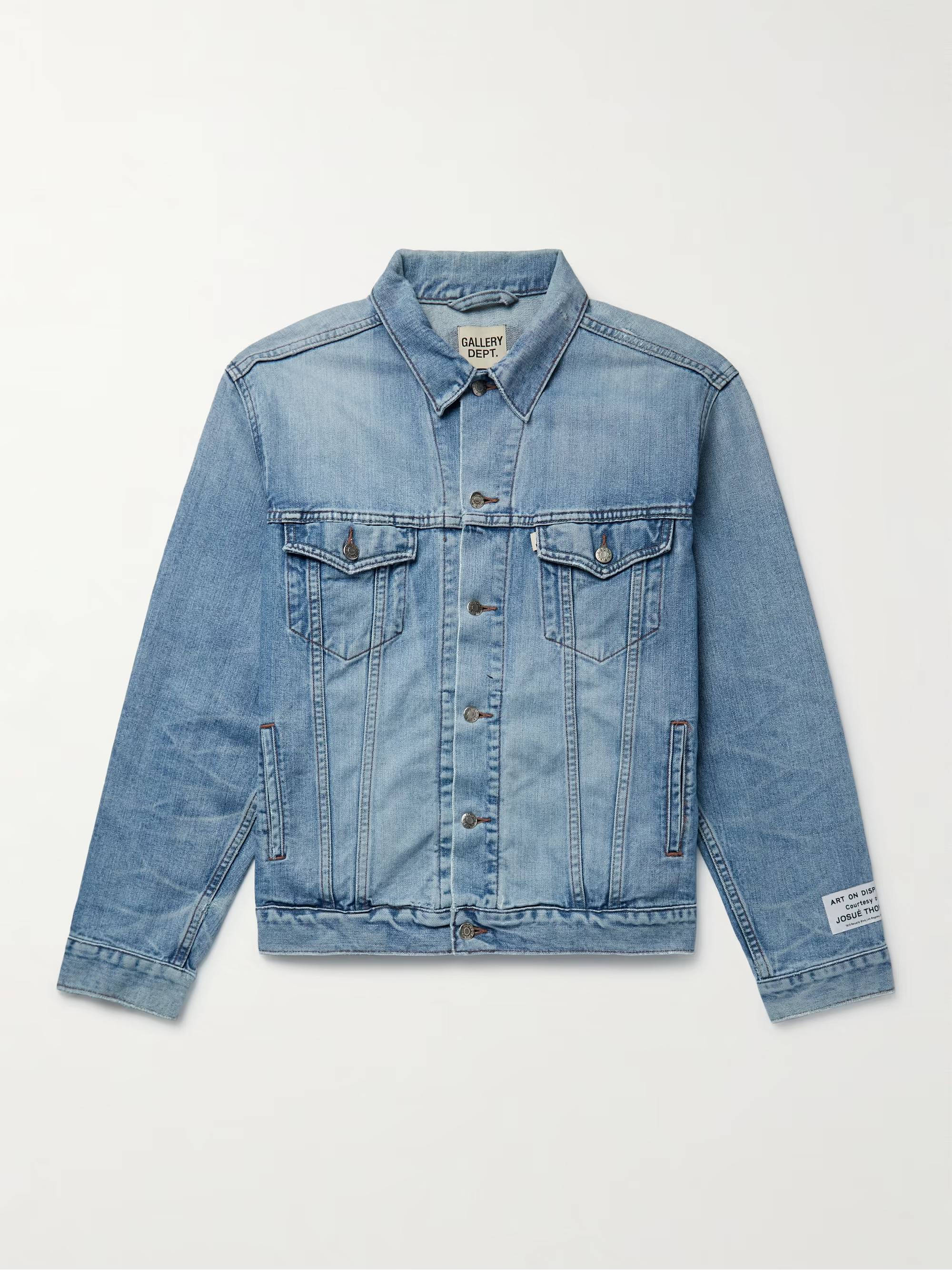 GALLERY DEPT Andy Logo Embroidered Denim Jacket | Where To Buy