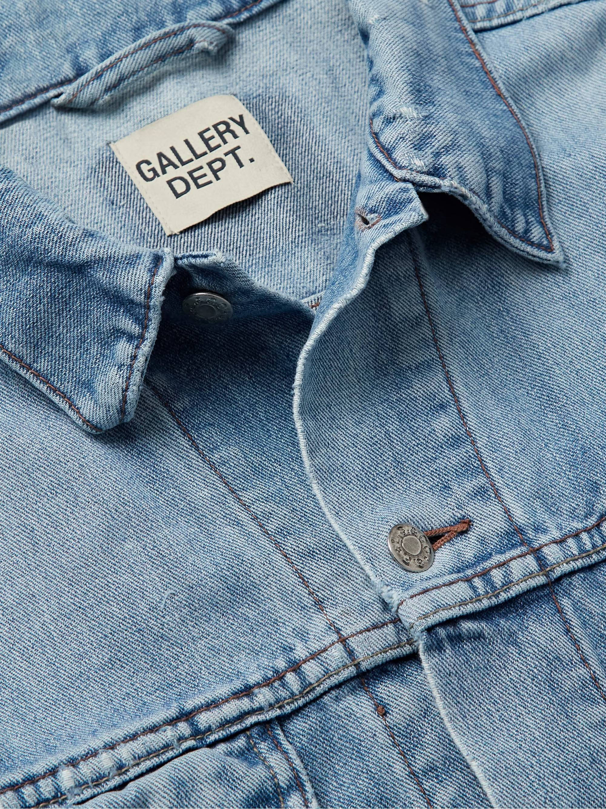 GALLERY DEPT Andy Logo Embroidered Denim Jacket