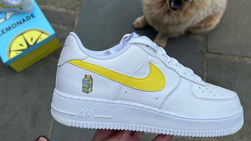 Lyrical Lemonade x Nike Air Force 1 Low White Yellow Side 2