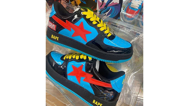 Marvel x A BATHING APE BAPESTA Black Widow | Where To Buy | The