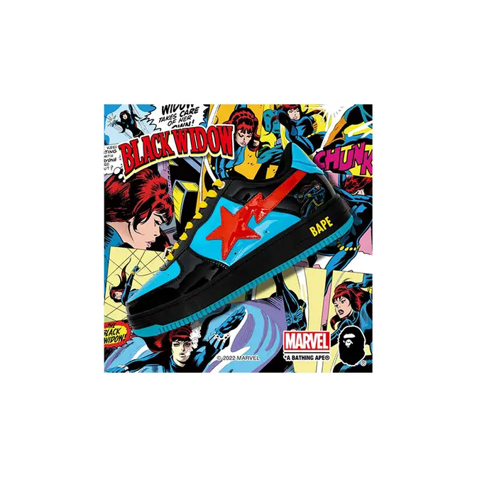 Marvel x A BATHING APE BAPESTA Black Widow | Where To Buy | The