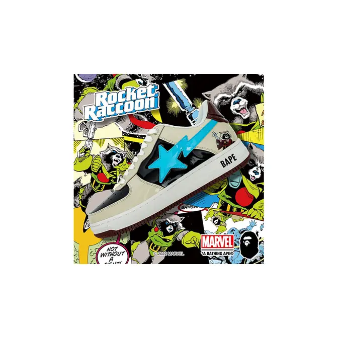 Marvel x A BATHING APE BAPESTA Rocket Racoon | Where To Buy | The Sole  Supplier