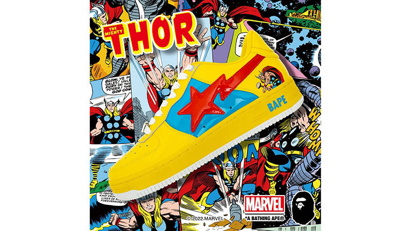 Marvel x A BATHING APE BAPESTA Thor | Where To Buy | The Sole Supplier