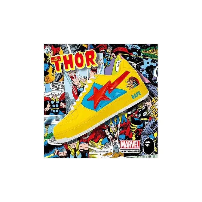 Marvel x A BATHING APE BAPESTA Thor Side