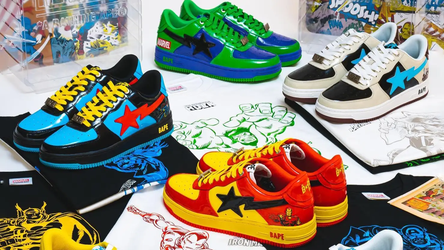 Marvel and BAPE Join Forces to Assemble the BAPE STA Avengers Collection The Sole Supplier