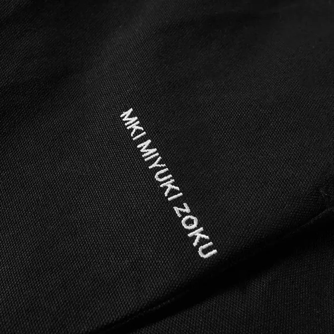 MKI Canvas Work Trouser Black Logo Closeup