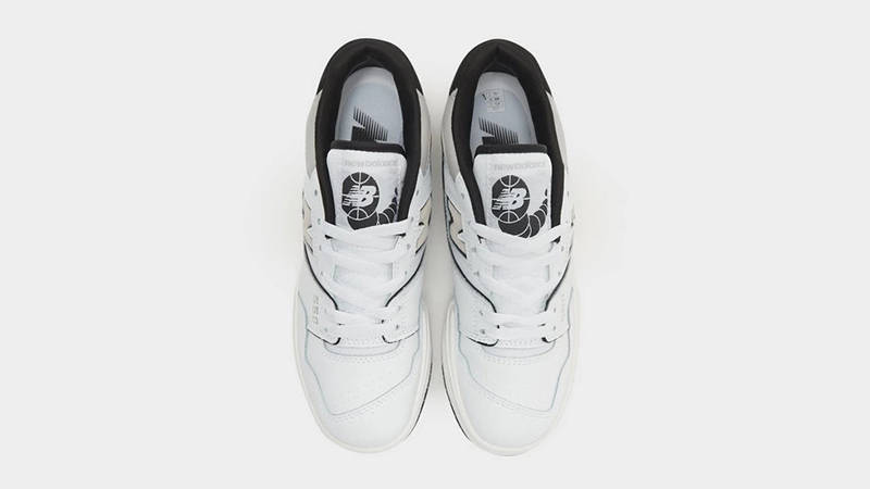 New Balance 550 White Black JD Exclusive Top