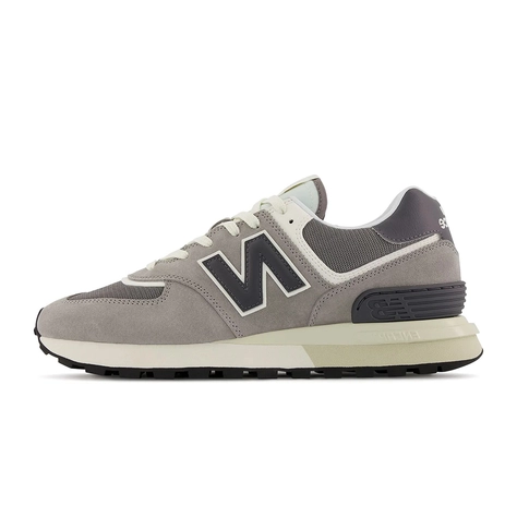 New Balance Kids touch-strap suede trainers Black U574LGT1
